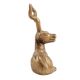 Brass Sitting Deer Figurine For Home Decoration