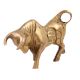 Brass Charging Bull Statue
