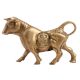 Brass Fighting Bull Statue