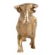Brass Fighting Bull Statue