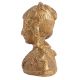 Brass South Indian Goddess Laxmi  Face Bust Statue