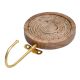 Round Jute wooden Single Wall Hook