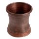 Brass Curved Panch Patra Cup In Dark Patina