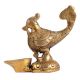 Brass Deepak Diya Oil Lamp With Annam Bird Figurine