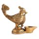 Brass Deepak Diya Oil Lamp With Annam Bird Figurine