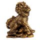 Golden LOL-FUN Feng Shui Lion Made Of Fish Bone