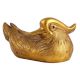 Golden Mendarian Duck Feng Shui Statue Made With Fish Bone
