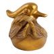Golden Mendarian Duck Feng Shui Statue Made With Fish Bone