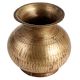 Antique Brass Hammered Pot