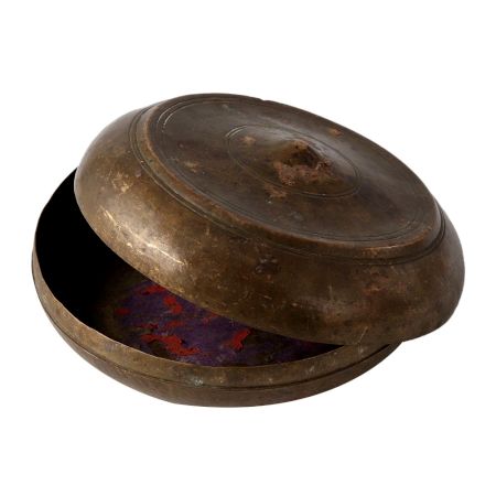 Small Round Shape Brass Kitchen Utility Box