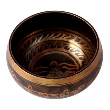 Black Brass Singing Bowl Or Tibetan Prayer Instrument