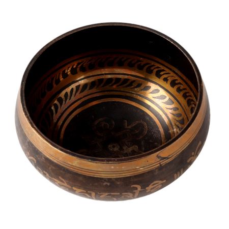 Black Brass Tibetan Meditation Music Bowl