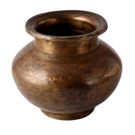 Old Brass Hindu Kalash Water Pot