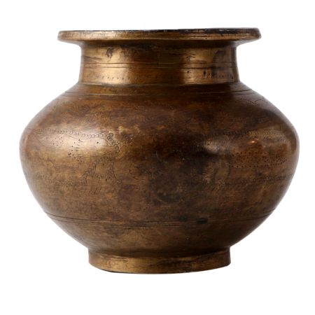 Old Brass Hindu Kalash Water Pot