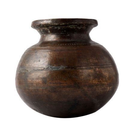 Brass Water Pot Indian Tribal Kitchenware