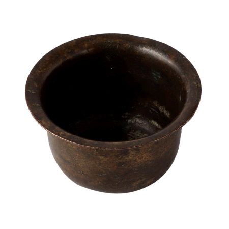 Brass Small Cup In Black Finish