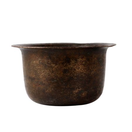 Brass Small Cup In Black Finish