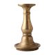 Golden Brass Pillar Candle Holder