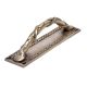 Brass Dhokra Climber Plant With Leaf Door Handle