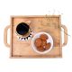 Rectangular Bamboo Serving Tray With Handles
