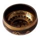 Black Brass Tibetan Buddhist Singing Bowl Prayer