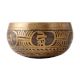 Black Brass Tibetan Om Mani Padme Hum Singing Bowl
