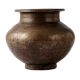 Traditionally Carved Brass Lota Pot In Black Finish