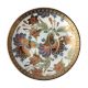 Handpaintd Porcelain Wild flowers Folk Art Plate Wall Hanging