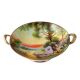 Hand-Painted Porcelain Nippon Landscape Bowl