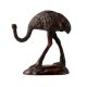 Bird Zoo Ostrich Walking BrassÂ Sculpture