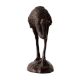 Bird Zoo Ostrich Walking BrassÂ Sculpture