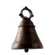 Heavy Brass Temple Ghanta In Dark Finish