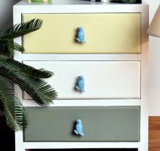 Blue Dacnis Drawer Bird Knob