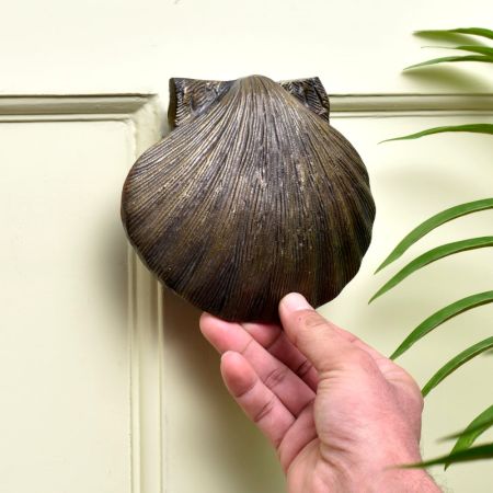 Antique Sea Shell Iron Door Knocker