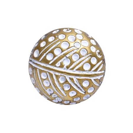 Fish Bone  Dotted Aluminum Knob
