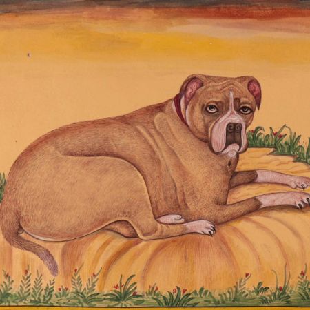 Pet Dog Art Original Watercolor Painting