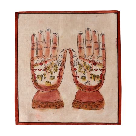 Cloth Painting  Of Hand Tantrik Tantric Painting