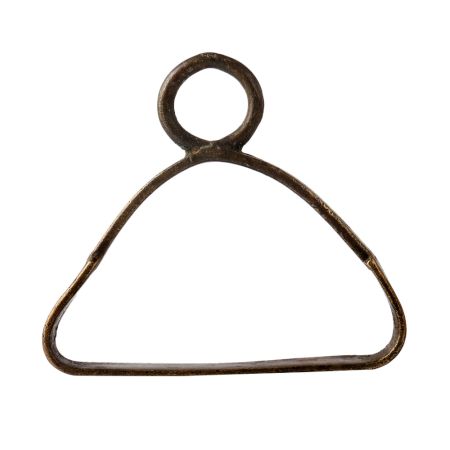 Brass Horse Paddle Foot Rest