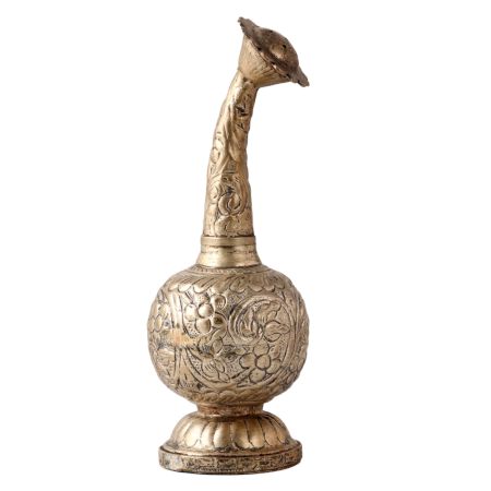 Brass Attardani or Fragrance Holder In Silver Finish
