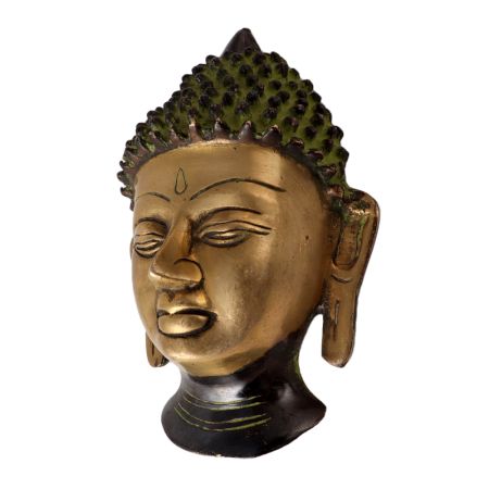 Brass Buddha Head Statue For Decoration
