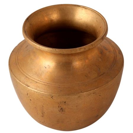 Plain Brass Holy Water Pot
