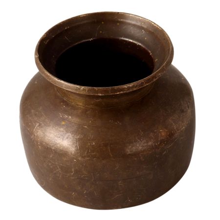 Handmade Plain Brass Holy Water Pot