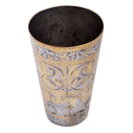 Punjabi Lassi Glass With Gold Effect