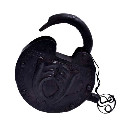 Medieval Cast Iron Lock and Key