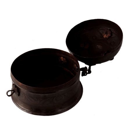 Vintage Round Top Indian Jewelry Box