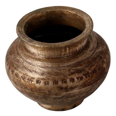 Hand Engraved Brass Water Pot