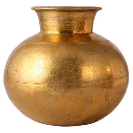 Traditional Indian Brass Kalash Pot