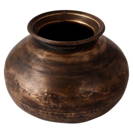 Vintage Used Brass Kalash Water Pot