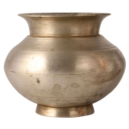 Handmade White Metal Water Pot