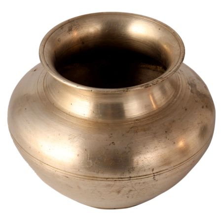 Plain Handmade White Metal Kalash Pot